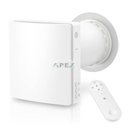 HOLTOP/AIRWOODS AV-TTW5-W SH7IE Pro ISO egyhelyiséges hővisszanyerős szellőztető, páraérzékelővel, automata zsaluval, WiFi-vel, kültéri hangcsillapító elemmel