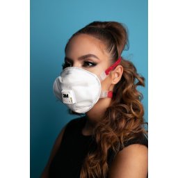 3M 8835 FFP3D Szelepes, prémium részecskeszűrő félálarc - 5 db - Fehér