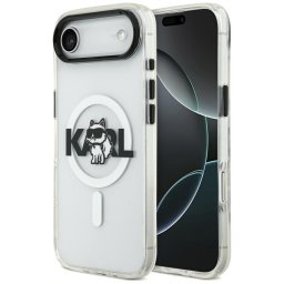 Karl Lagerfeld IML IML Choupette Choupette Sketch Logo MagSafe tok az iPhone Airhez Tiszta