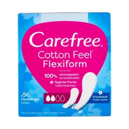 Carefree Cotton Feel Flexiform tisztasági betét friss illattal 56x