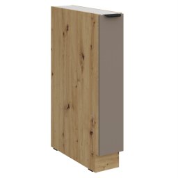 Alsó szekrény kihúzható kosárral, sandgrau/artisan tölgy, FRISBO 15 D CARGO BB