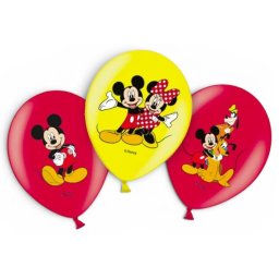 Mickey és Minnie léggömb, lufi 6 DARABOS 27,5 cm Nr2