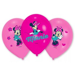 Minnie léggömb, lufi 6 DARABOS 27,5 cm Nr3