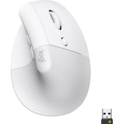 Logitech Lift for Business Vertical Ergonomic Bluetooth Mouse Pale Grey