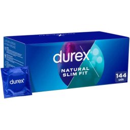 Durex Natural Slim Fit - prmium vszer, 144 db