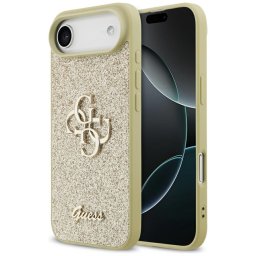 Guess Fixed Glitter Big 4G Apple iPhone Air (2025) hátlap tok, csillámos, arany