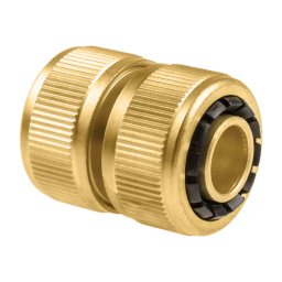 3/4" víztömlő javító, sárgaréz