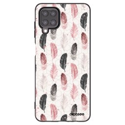 Fekete szilikon tok az alábbi mobiltelefonokra Samsung Galaxy A12 A125F - Feather 2