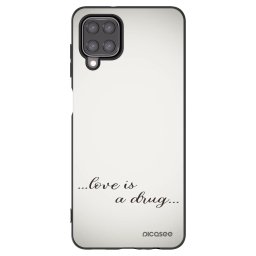 Fekete szilikon tok az alábbi mobiltelefonokra Samsung Galaxy A12 A125F - Love is a drug