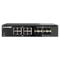 QNAP switch QSW-3216R-8S8T (8x 10G GbE port 8x 10G SFP port, félszélesség)