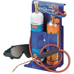 Hegesztő készlet KEMPER 555D, hordozható mini autogén, 1x PB SUPERGAS 600 ml patron, 1x oxigén 110 b
