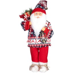 Dekoráció MagicHome Karácsony, Mikulás, pulóverrel, 60 cm