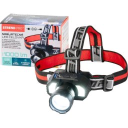 Fejlámpa Strend Pro Headlight XL121807, LED, 900 lm, ZOOM, 1800 mAh, USB töltés