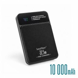 Powerbank Wireless 10000 mAH 2A 22,5W fekete