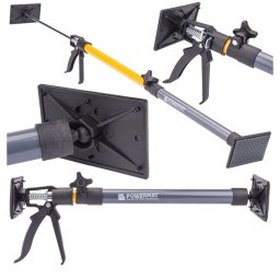 Powermat Rugós teleszkópos Gipszkarton emelő, táblák rögzítéséhez 2 az 1-ben, 50-115 cm,
