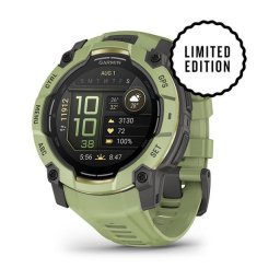 Garmin 010-03020-02 Instinct 3 – 50 mm, AMOLED páfrányzöld, szilikon szíjjal