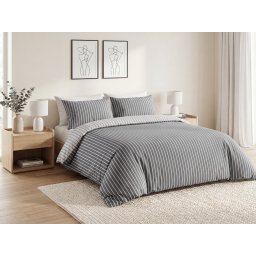 Renforcé pamut ágyneműhuzat CAPRIVI szürke Ágyneműhuzat mérete: 70 x 90 cm | 140 x 200 cm