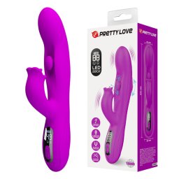 Pretty Love Yalanda oszcilll nyuszivibrtor LED-kijelzvel - lila, 9+4 md