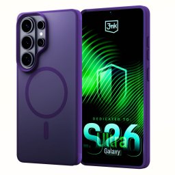 3mk védőburkolat Smoke MagCase lila a Samsung Galaxy S26 Ultra számára