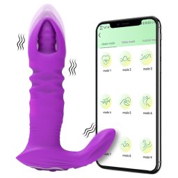 AlvUp - App-vezérelt lökő análvibrátor (lila)