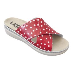 LEDI Anatomic Ni br papucs 012/DOT piros fehr pttys tpzras kivehet cserlhet talpbett (37 mret)