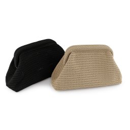 Textil táska / csatos kozmetikai táska, 32x23 cm