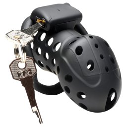 Master Series Lock Down - szellőző péniszketrec (fekete)