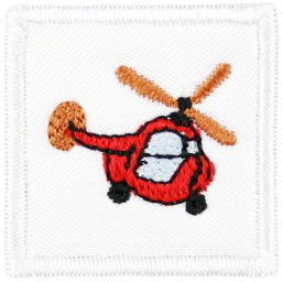 Ovis jel, Bölcsis jel, felvarrható, textilragasztóval felragasztható - Helikopter (5 DARABTÓL RENDELHETŐ)