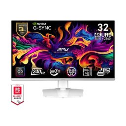 MSI Monitor GAMING MPG 321URXW QD-OLED 31,5"" UHD 3840x2160, 240Hz, 150000:1 CR, 250cd/m2, 0,03ms, 2x HDMI, DP, USB-C