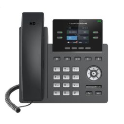 Grandstream GRP2612, 2,4" TFT sávos kijelző, 2 SIP fiók, 4 prog. trönk, 16 BLF trönk, két portos 10/100 Mb