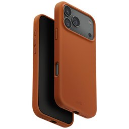 UNIQ Lino tok iPhone 17 Pro Max Magclick töltés narancssárga színű tokhoz