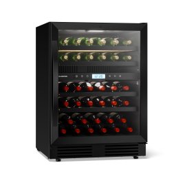 Klarstein VeroSteel beépíthető borhűtő | 2 hűtőzóna | 129 liter | 43 palack | 60 cm (KWD-43)