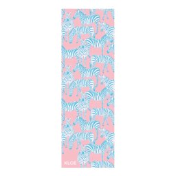 KLOE Zebras In Pink Csúszásmentes Jógatörölköző