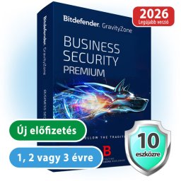 Bitdefender GravityZone Business Security Premium 10 eszközre, 1 évre
