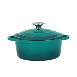 Perfect Home Öntöttvas lábas 24 cm 3,6 literes zománcozott türkiz 16637