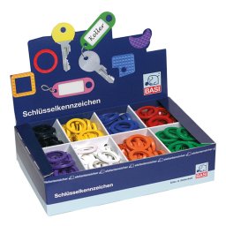 BASI B85209000 Kulcsjelölő gyűrű vegyes színekben (200 db)