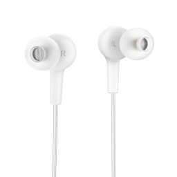 HOCO drót fülhallgató 3,5 mm-es jack mikrofonnal M78 fehér