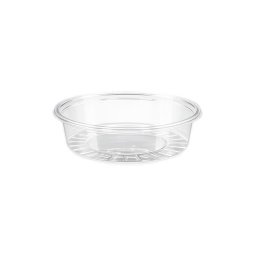 Műanyag öntetes tál, 50 ml, 75 mm átmérő, 100 db, víztiszta