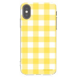 Átlátszó szilikon tok az alábbi mobiltelefonokra Apple iPhone X/XS - Gride lemon