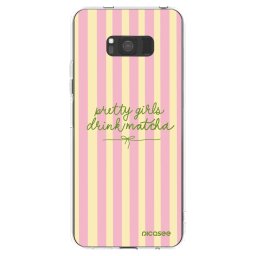 Átlátszó szilikon tok az alábbi mobiltelefonokra Samsung Galaxy S8 G950F - Pretty matcha