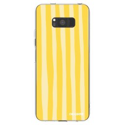 Átlátszó szilikon tok az alábbi mobiltelefonokra Samsung Galaxy S8 G950F - Lines lemon