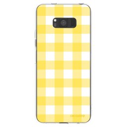 Átlátszó szilikon tok az alábbi mobiltelefonokra Samsung Galaxy S8 G950F - Gride lemon