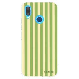 Átlátszó szilikon tok az alábbi mobiltelefonokra Huawei P20 Lite - Lines Matcha