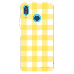 Átlátszó szilikon tok az alábbi mobiltelefonokra Huawei P20 Lite - Gride lemon