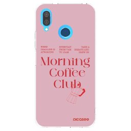 Átlátszó szilikon tok az alábbi mobiltelefonokra Huawei P20 Lite - Morning