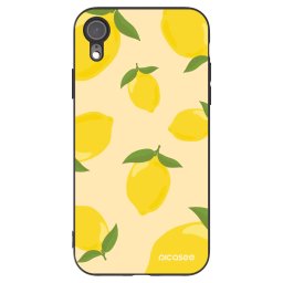 Fekete szilikon tok az alábbi mobiltelefonokra Apple iPhone XR - Limoncella