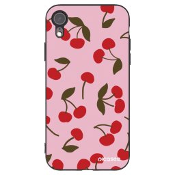 Fekete szilikon tok az alábbi mobiltelefonokra Apple iPhone XR - Cherry