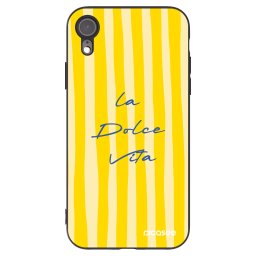 Fekete szilikon tok az alábbi mobiltelefonokra Apple iPhone XR - Ladolcevita