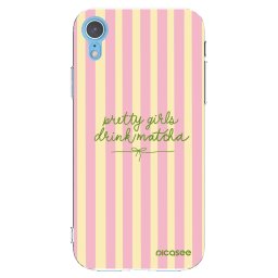 Átlátszó szilikon tok az alábbi mobiltelefonokra Apple iPhone XR - Pretty matcha