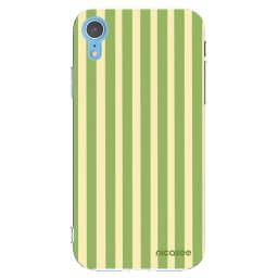Átlátszó szilikon tok az alábbi mobiltelefonokra Apple iPhone XR - Lines Matcha